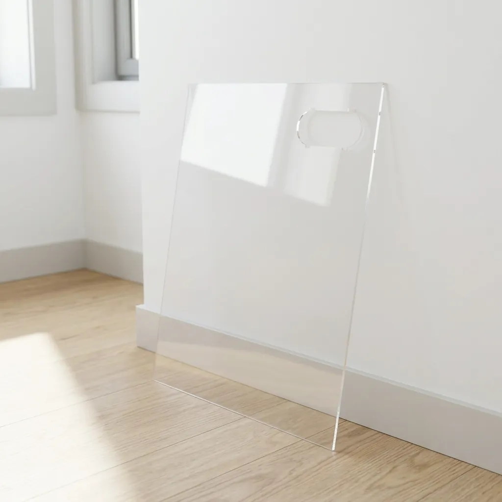 Panneau d'acrylique sur mesure avec ouverture pour le boyau du climatiseur